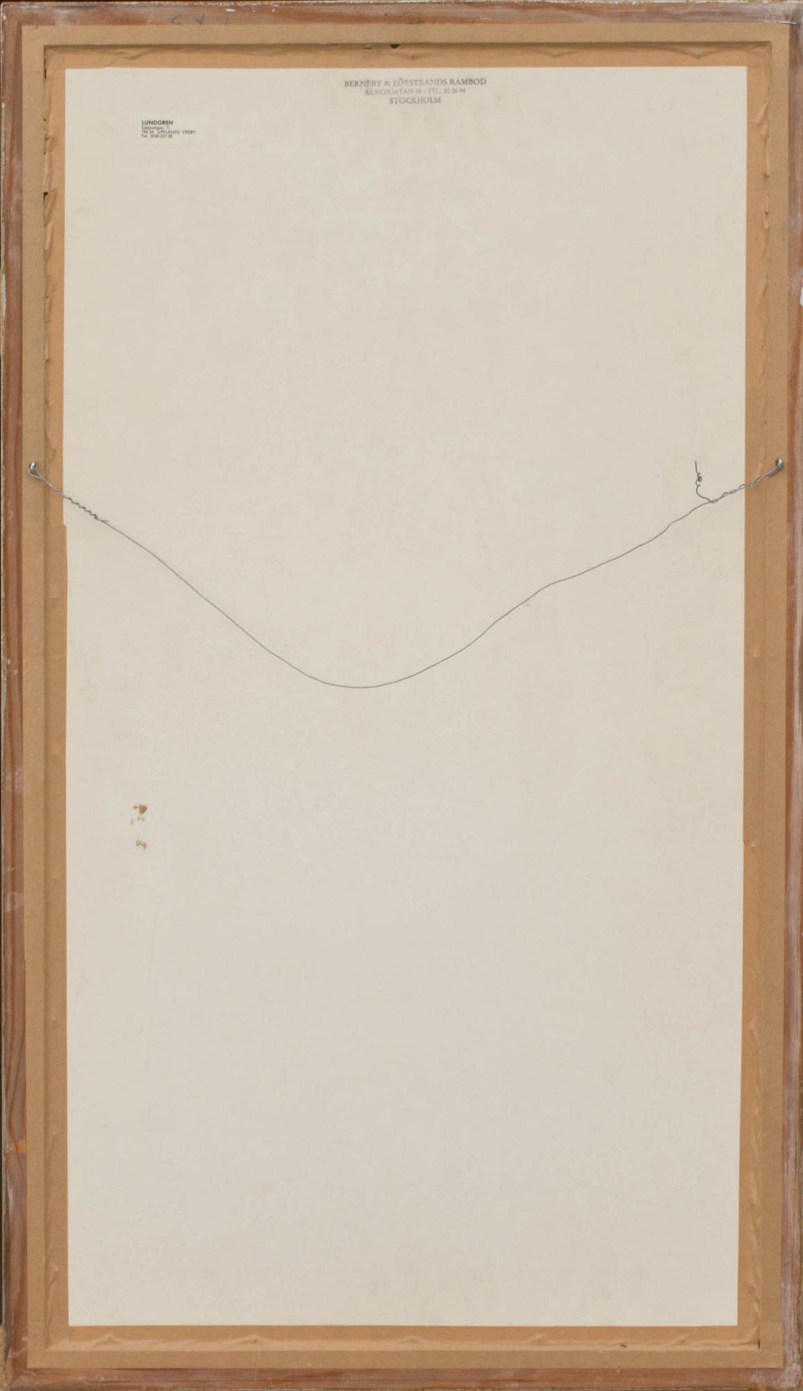 HILDING LINNQVIST, akvarell, monogramsignerad.