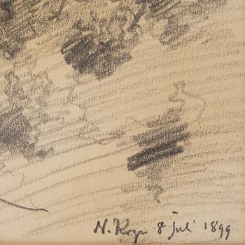 Nils Kreuger, Borgholms slottsruin.