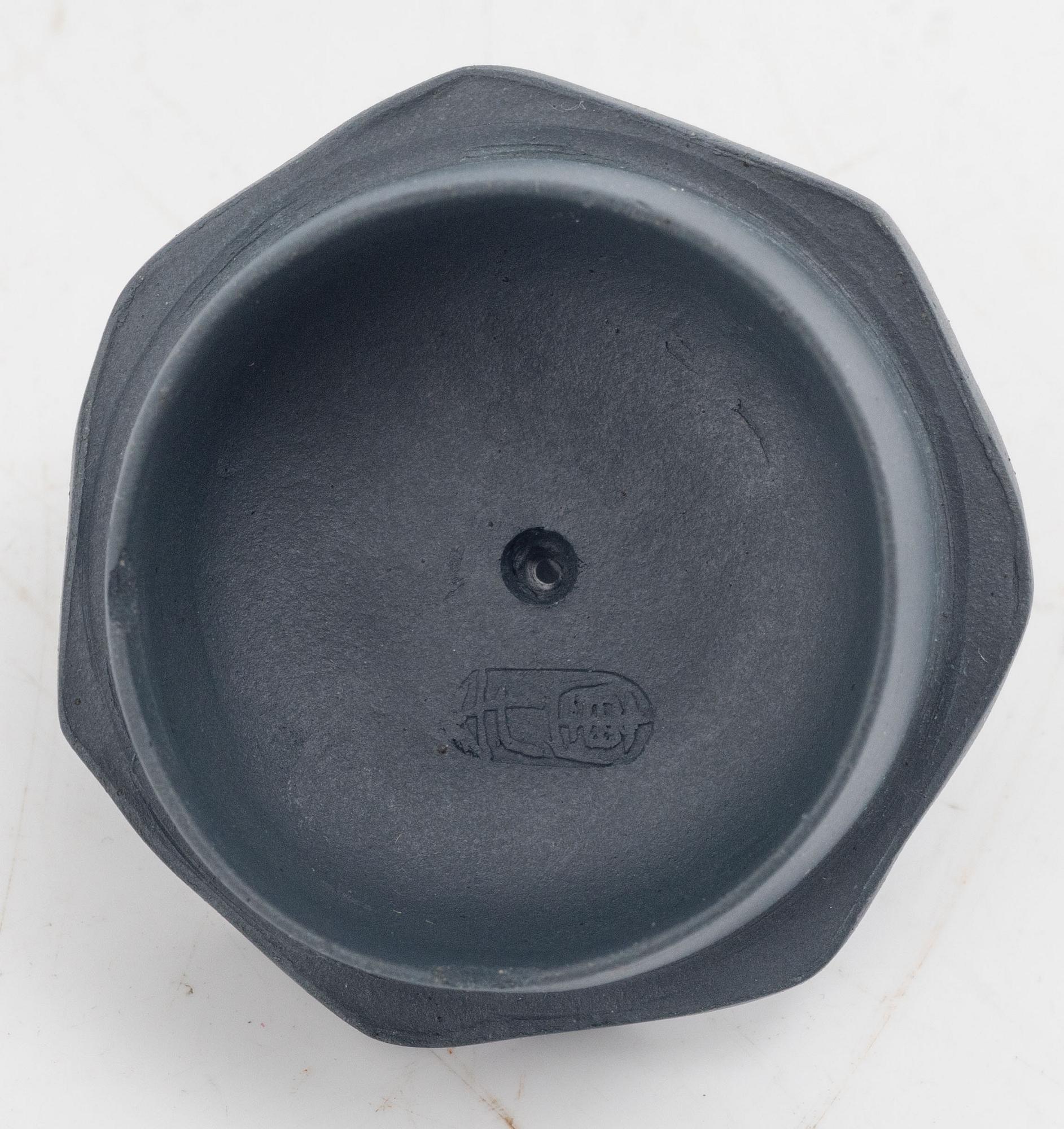 Two Chinese yixing ware teapots, 20th century.