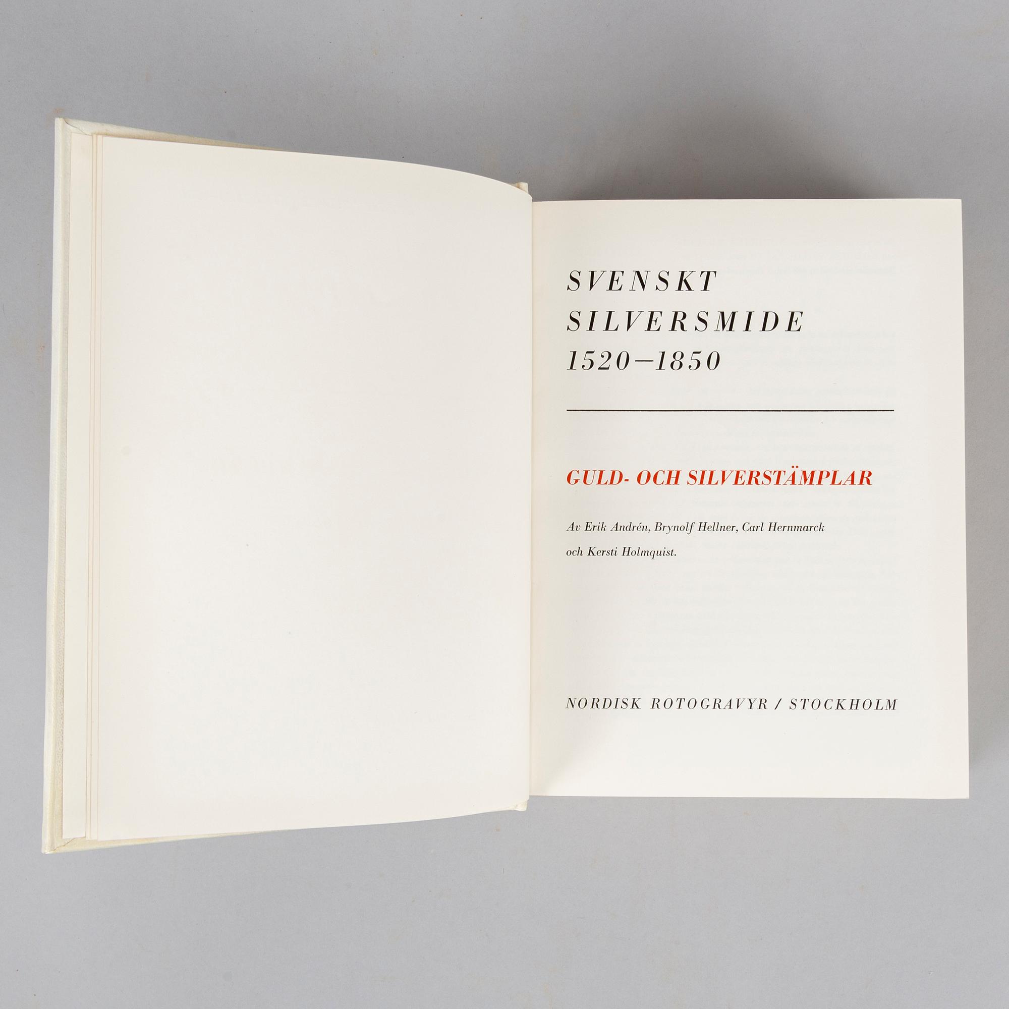 Välbundna standardverk om silver (5 vol).