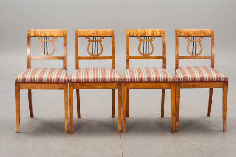 SALONGSMÖBLEMANG, 6 delar, Karl Johan, 1800-tal.