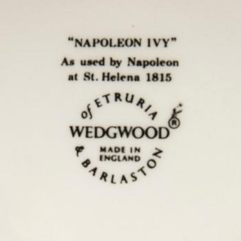 Servisdelar, 25 delar, flintgods, "Napoleon Ivy", Wedgewood.