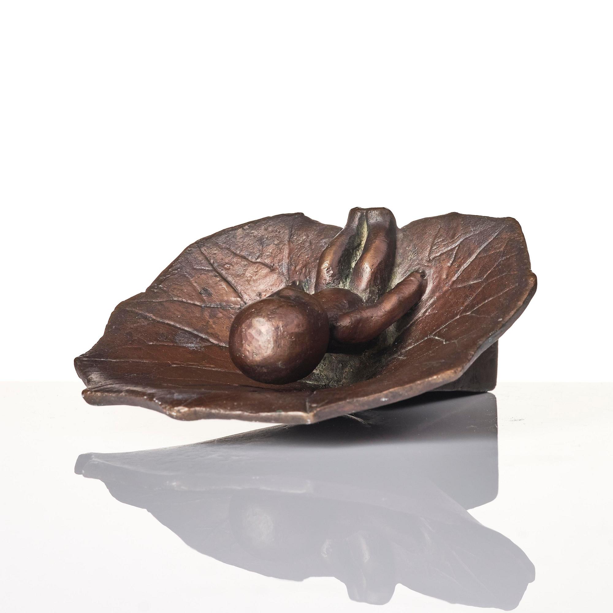 Lisa Larson, skulptur, "Tummelisa", brons, Scandia Present, ca 1978.