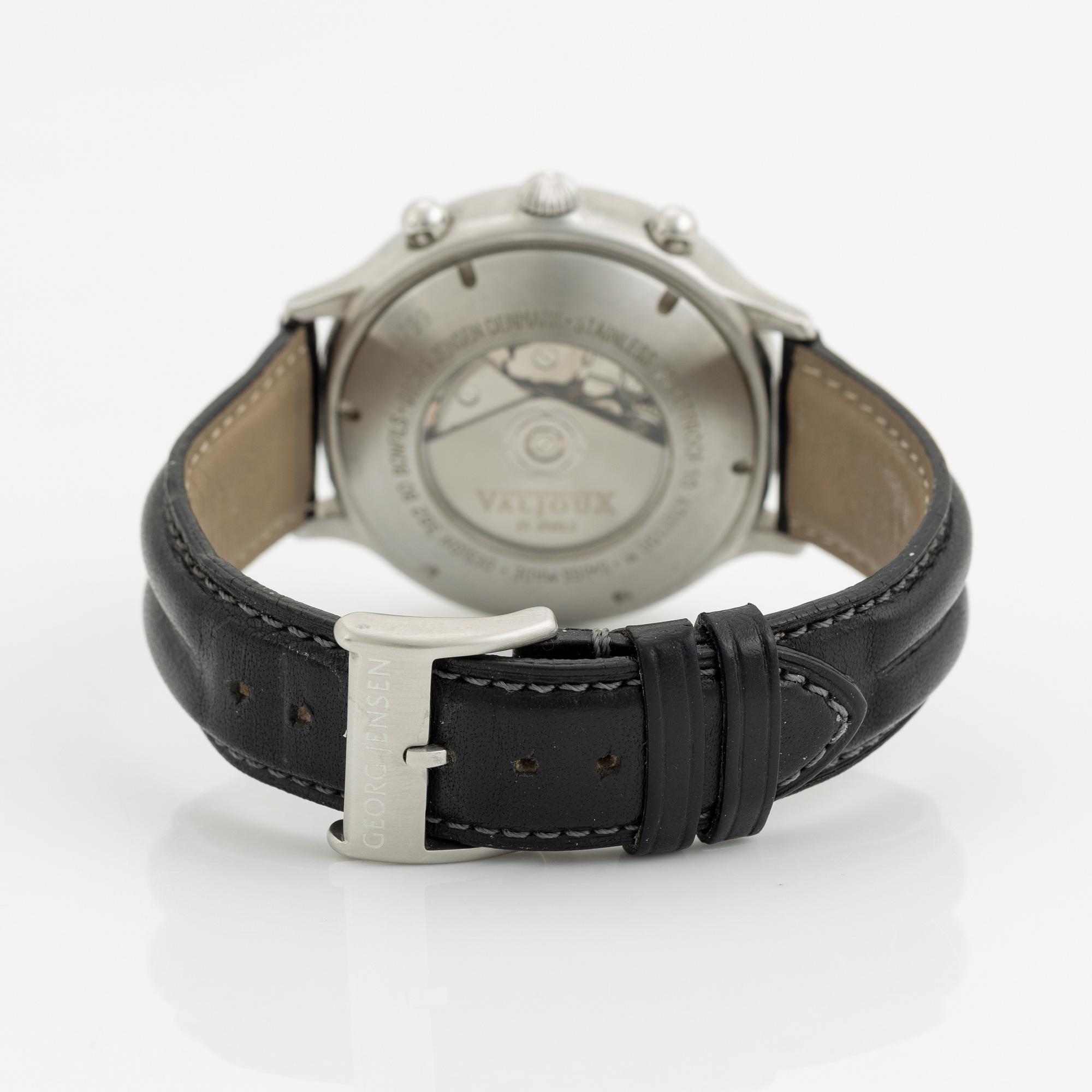 Georg Jensen, designad av Bo Bonfils, chronograph, wristwatch, 42 mm.