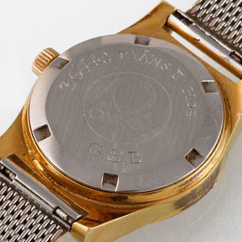 ARMBANDSUR, dam, Omega Geneve, guld på stål.