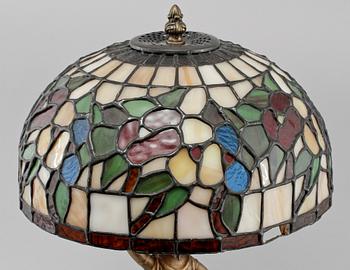 BORDSLAMPA, Tiffanystil, 1900/2000-tal.