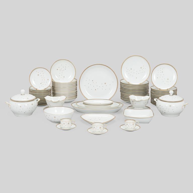 Dinner service, 86 pieces, “Milky Way”, Bing & Grøndahl, Denmark.