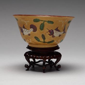 A bisquit brinial bowl, Qing dynasty, Kangxi (1662-1722).