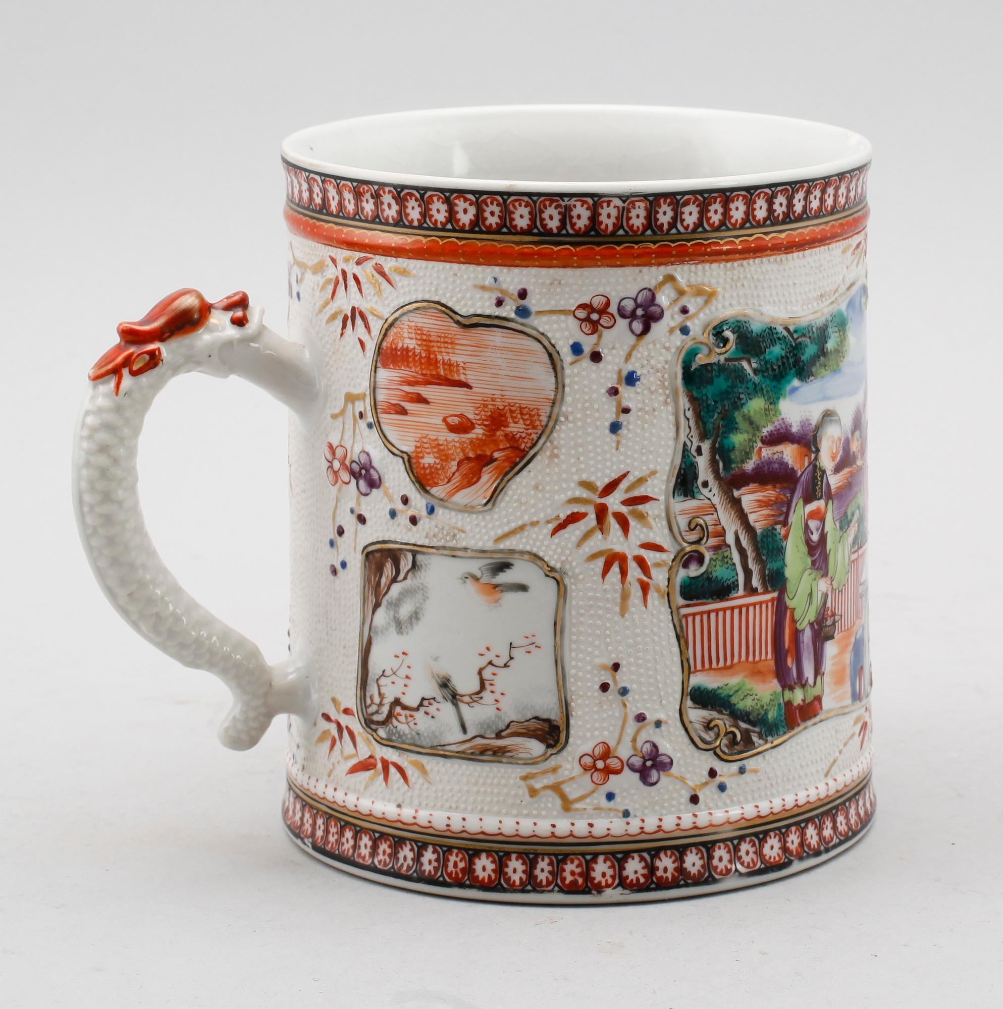 MUGG, porslin, Kina, 1700-tal.