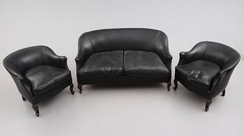 SOFFGRUPP, 3 delar, 1800-/1900-tal.