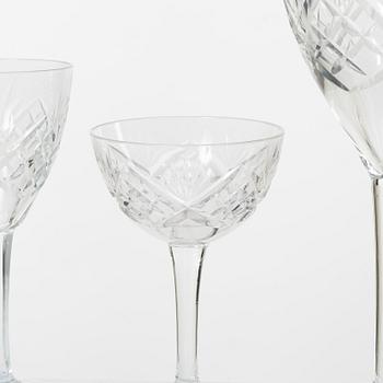 A 48-piece 'Helga' glass service, Kosta, Sweden.