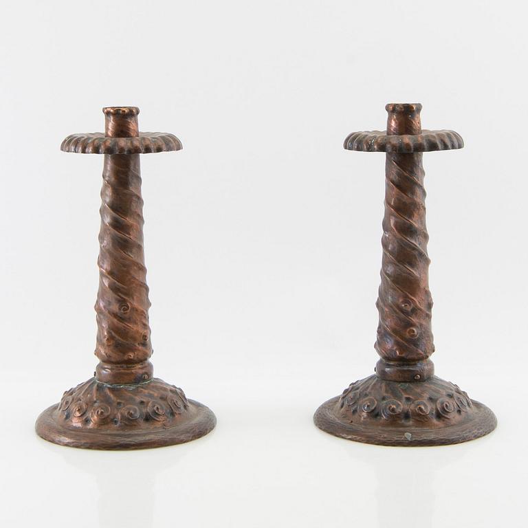 Ljusstakar ett par Jugend tidigt 1900-tal.