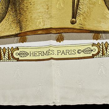 SCARF, siden, "Napoleon", design Philippe Ledoux, Hermès, Paris.