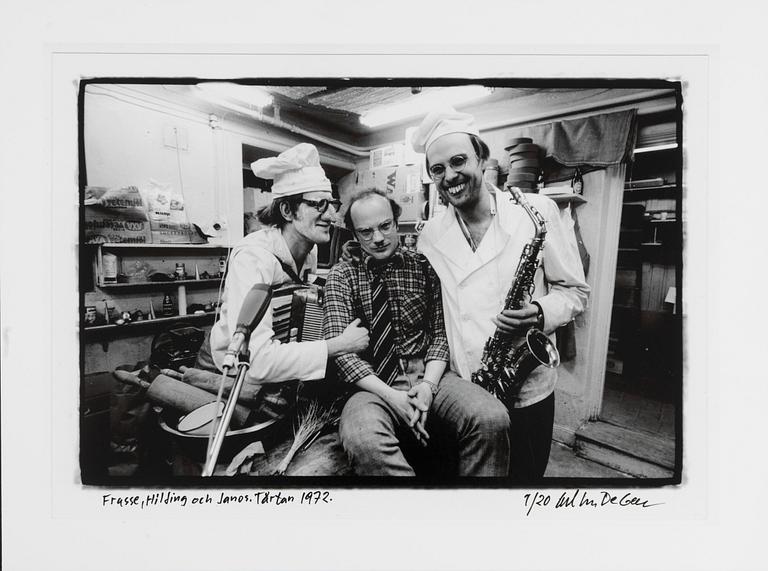 Carl Johan De Geer, "Frasse, Hilding och Janos. Tårtan 1972".