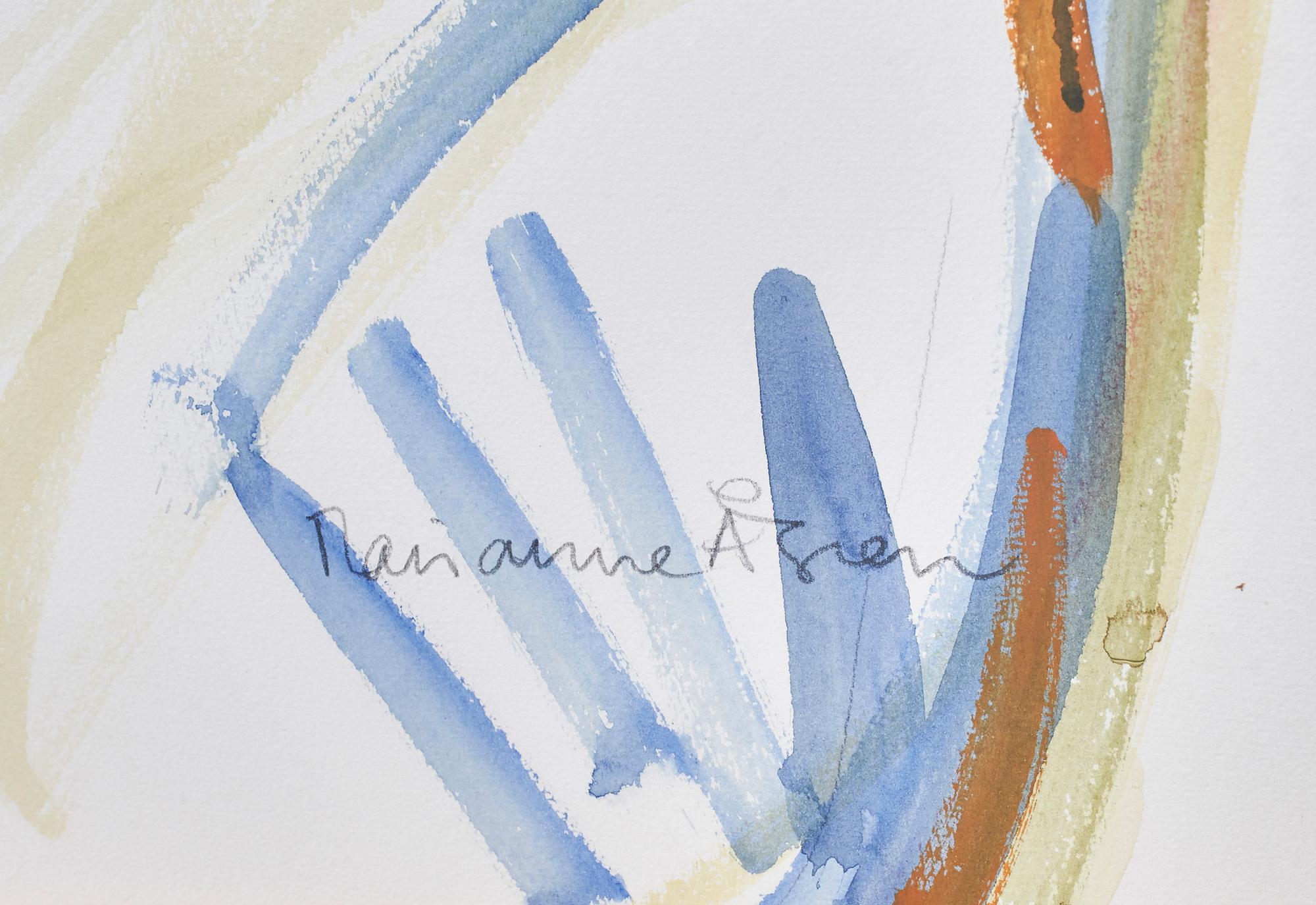 MARIANNE ÅGREN, akvarell, signerad samt a tergo signerad o daterad 1986.