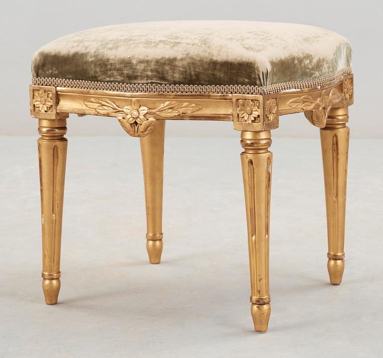 A late Gustavian stool by J. Hammarström.