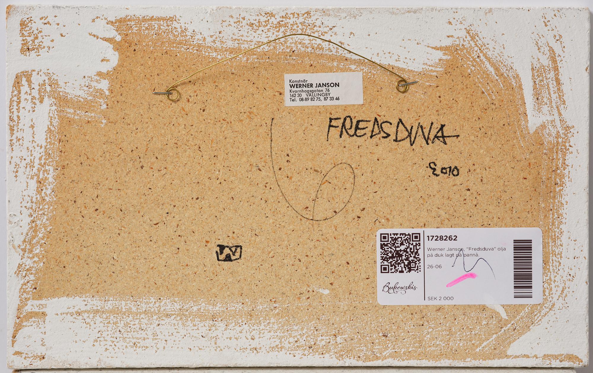 Werner Janson, "Fredsduva".