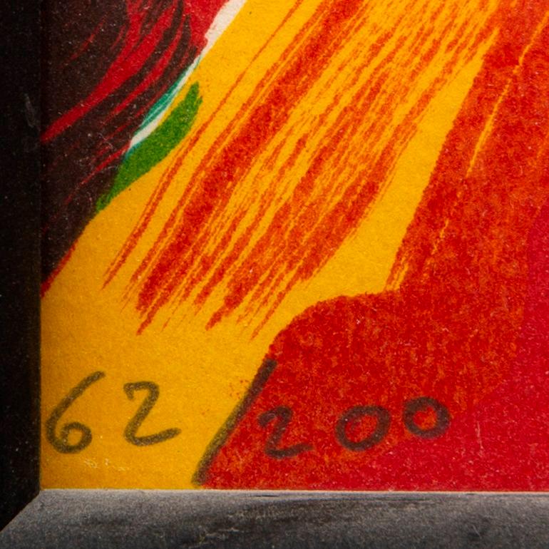 Bengt Lindström, lithograph in colours signed and numbered 62/200.