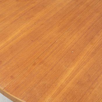 David Rosén, matbord modell "570-025" samt stolar 4+4 st ur Futura-serien, Nordiska Kompaniet, 1950-tal.