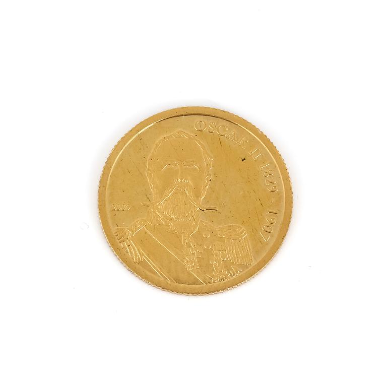 GULDMYNT, 24 K, 10 Dollars, Cook Islands, 2009. Ca 1 gram.