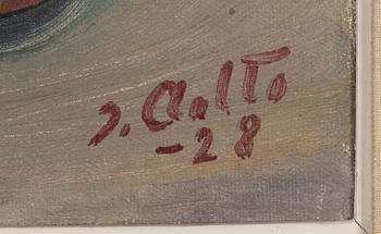 Ilmari Aalto, oil on canvas, signed and dated -28.