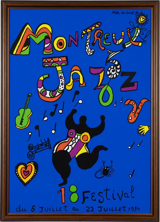 Affisch/poster, "Montreux Jazz 18 Festival".