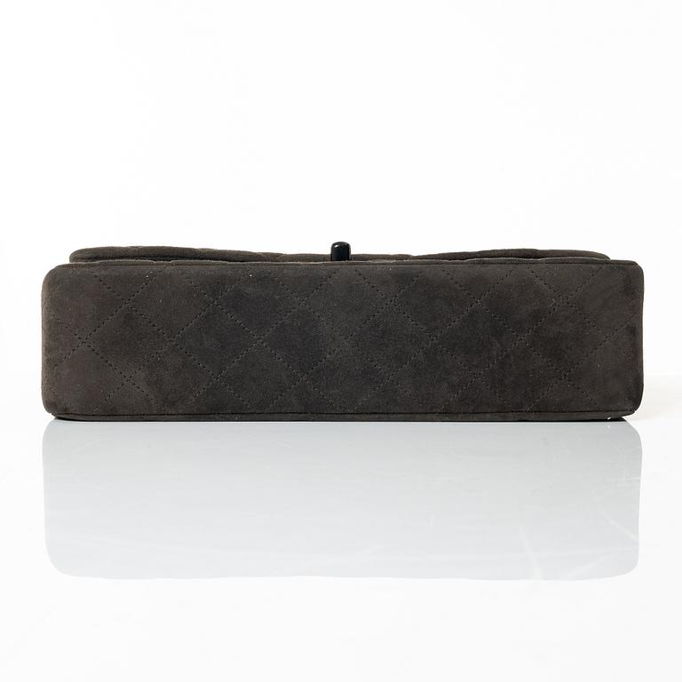 Chanel, A brown suede "Medium Double Flap Bag", 1997-1999.