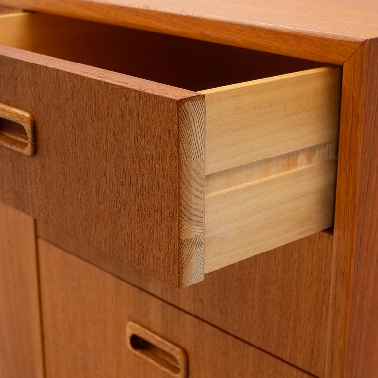 A teak-veneered sideboard, 1950's/60's.