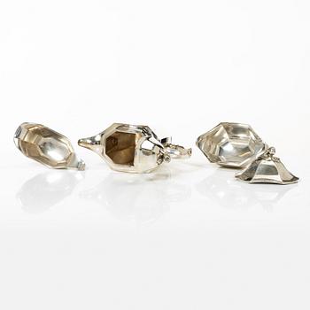 Jacob Ängman, a three-piece silver coffee service, GAB, Stockholm, 1938.