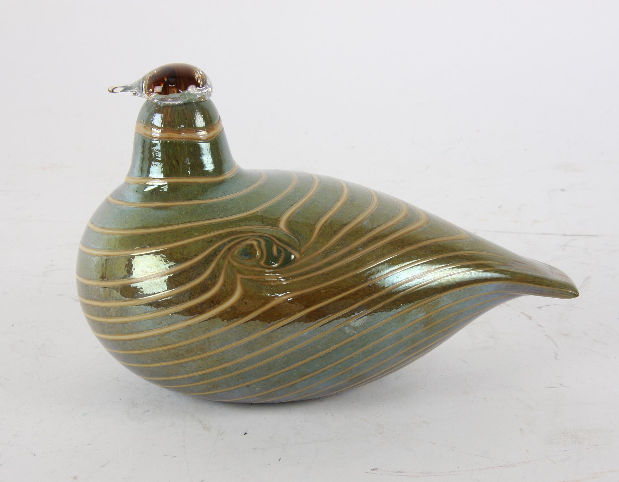 FIGURIN, glas. Oiva Toikka, Nuutajärvi, Finland.