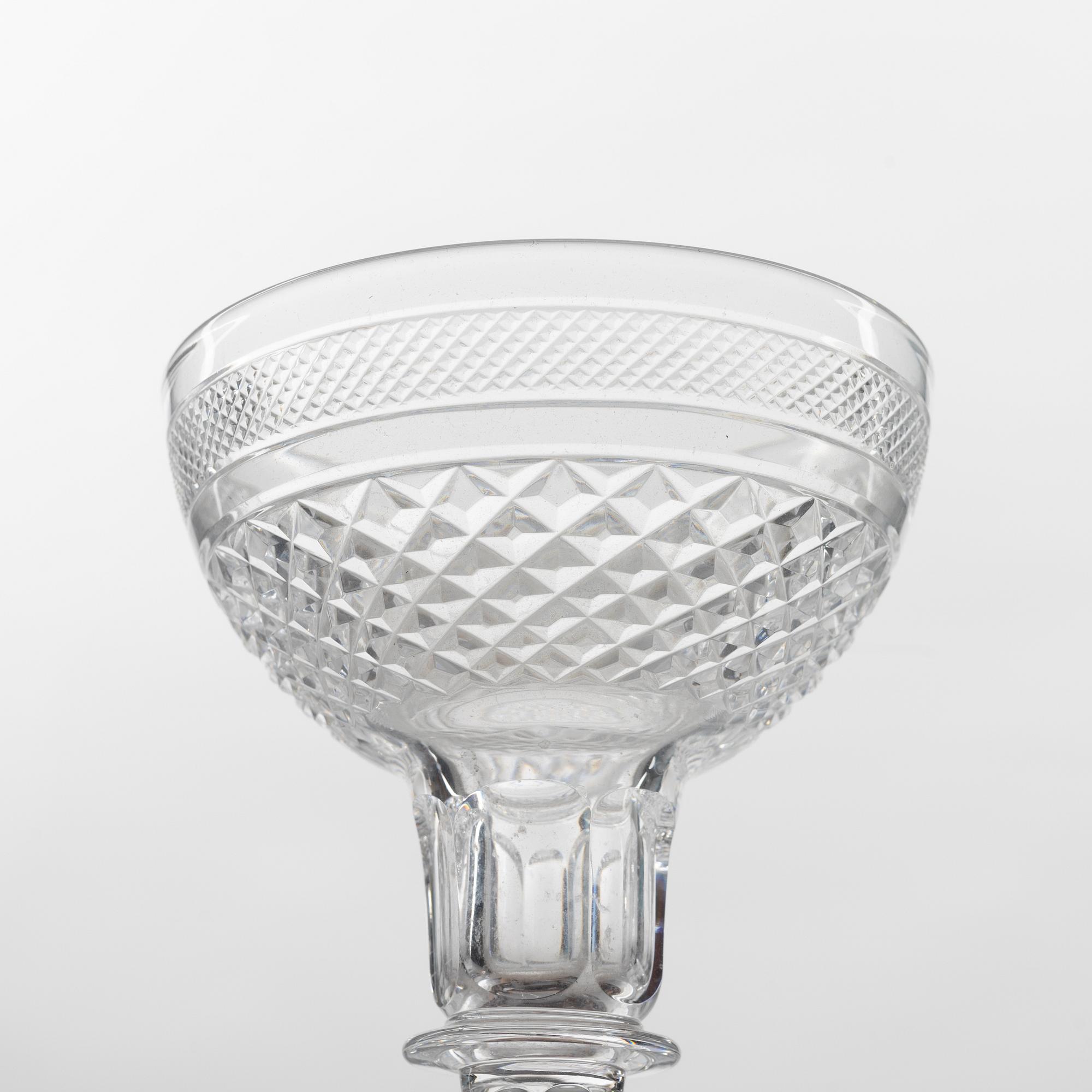 Elis Bergh, glasservis, 42 delar, "Kent", Kosta.