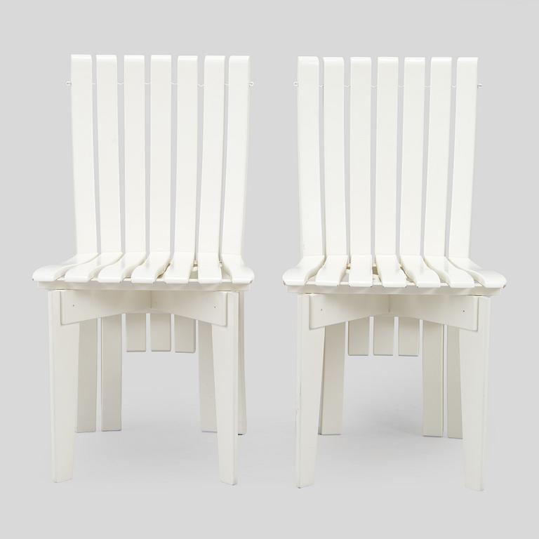 Alvar & Aino Aalto, trädgårdsmöblemang, 5 delar, "Aurinko"-serien, Artek, 2000-tal.