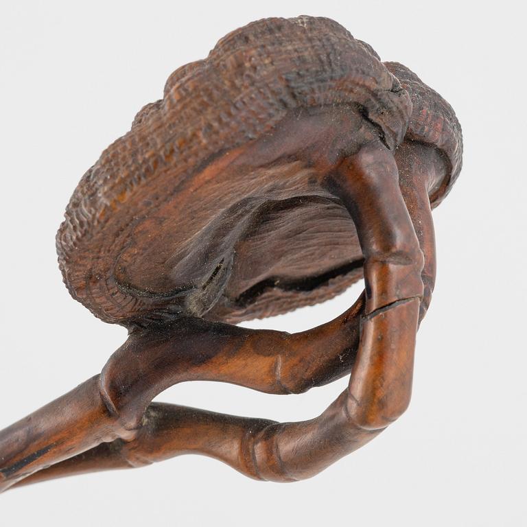 Penselställ med ruyistav, hardwood. Kina, 1900-tal.