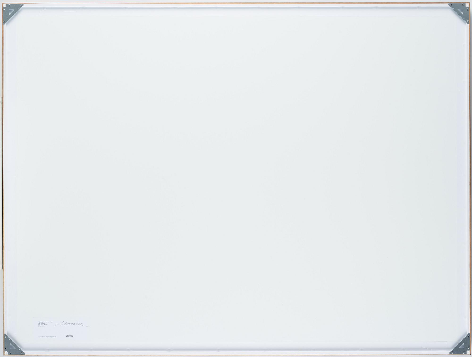 Andreas Kock, photograph signed on verso edition 9/15.