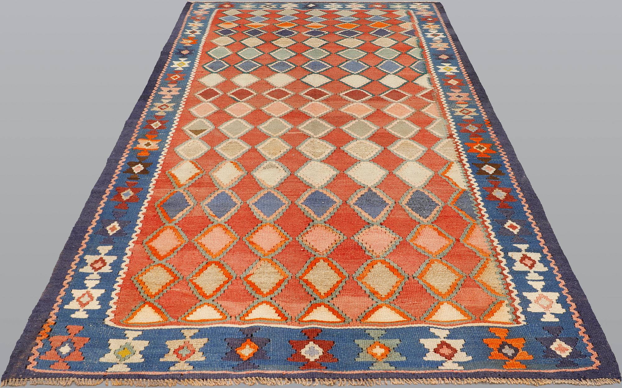 Matta, persisk nomad Kelim, ca 305 x 155 cm.