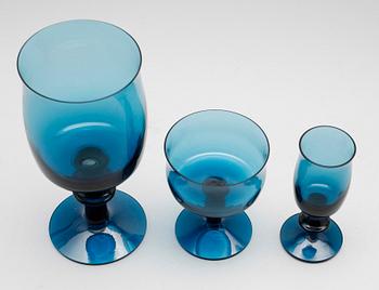 SERVISGLAS, 23 st, Boda, 1900-talets andra hälft.