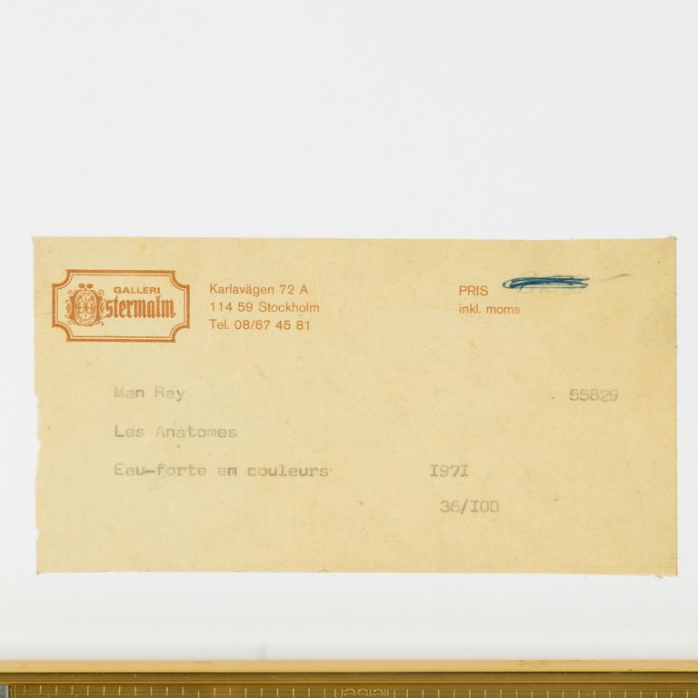 Man Ray, From  "Les Anatomes".