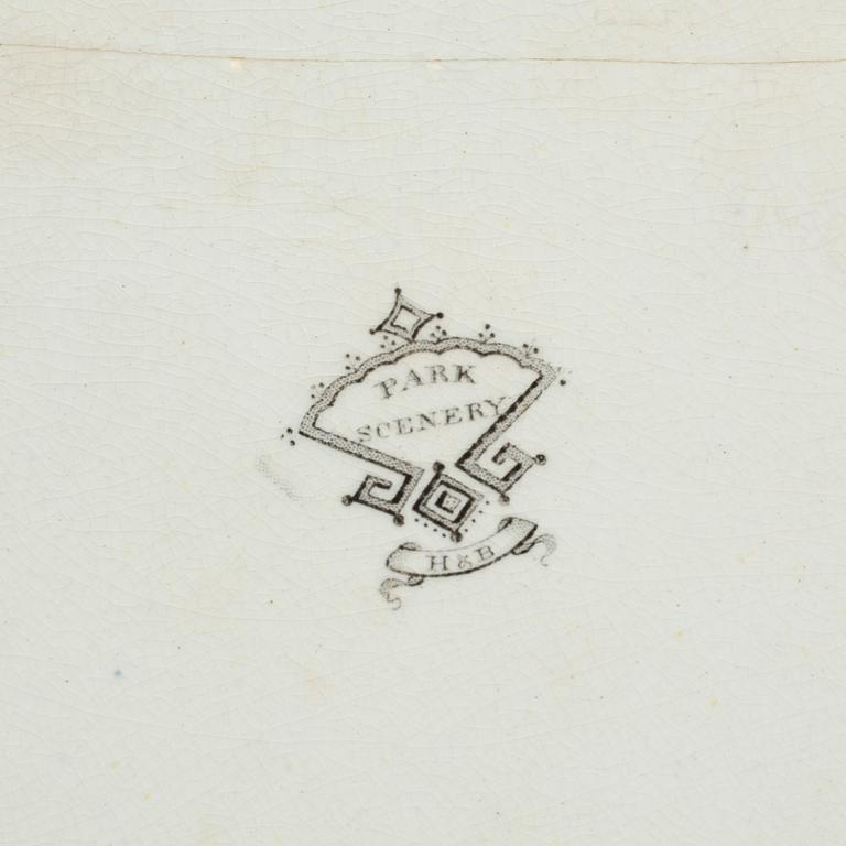 SERVISDELAR, 33 st. Part Scenery, H&B, England, 1800-talets slut.