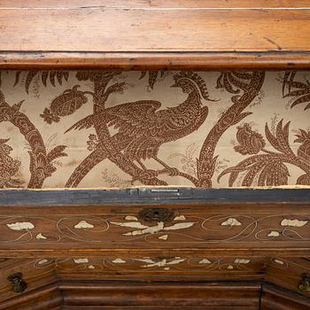 A South-Italian parquetry Louis XV commode, mid 18th century.