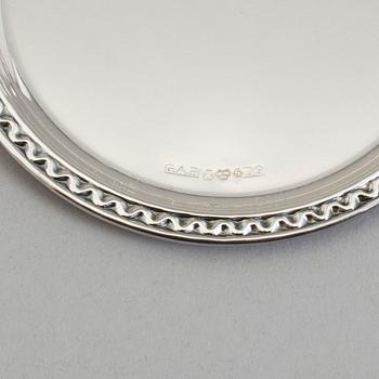 COASTERS, 12 st, silver, GAB, Stockholm 1967.