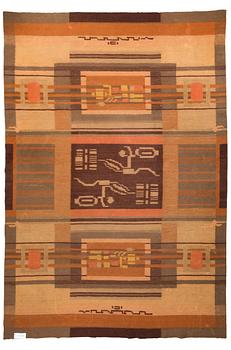 Hårgarnsmatta, 1930-tal. Ca 350x250 cm.