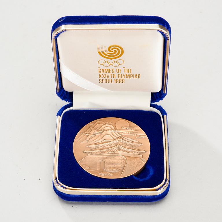 MEDALJ / OLYMPISK DELTAGARMEDALJ, Seoul 1988.