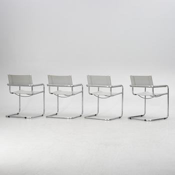 Four chairs, probably Italy, 1980s.