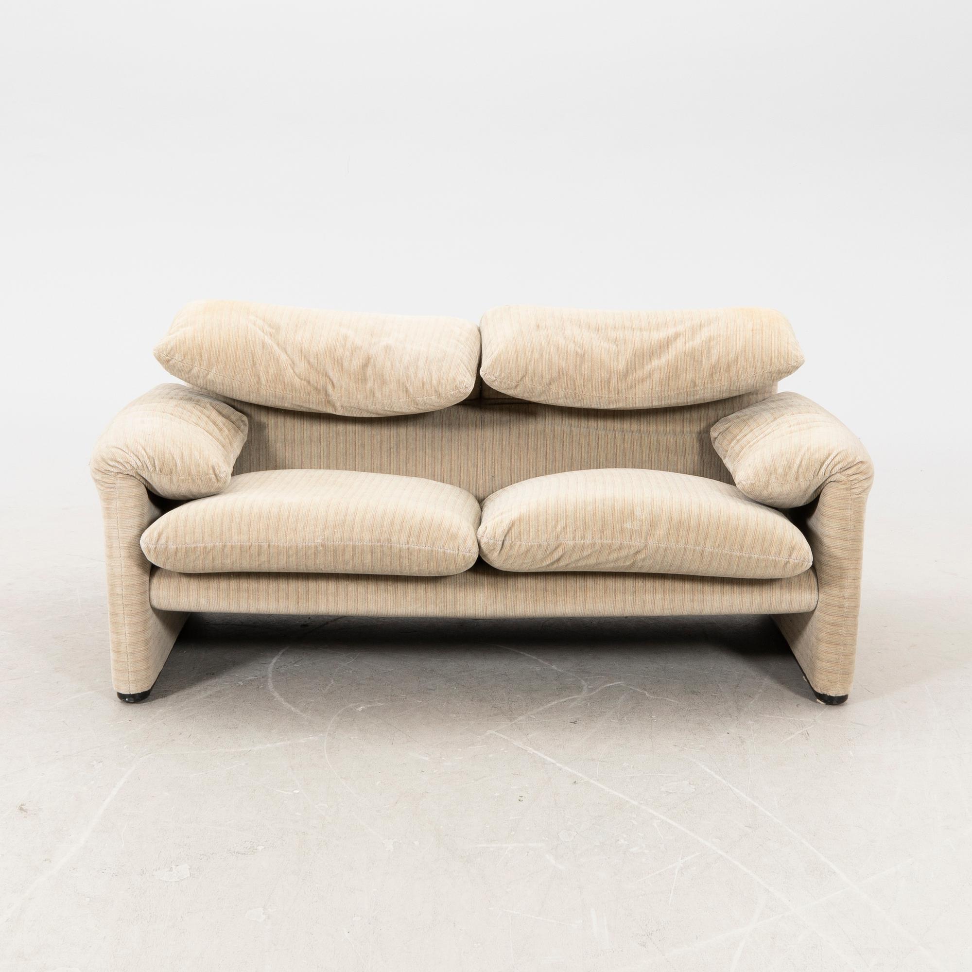 Vico Magistretti, a Maralunga sofa for Cassina Italy later part of the 20th century.