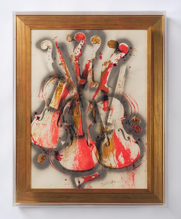 Arman (Armand Pierre Fernandez), "Orange and Grey Concerto".