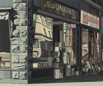 Richard Estes, silkscreen in colours, 1972, signed 54/75.