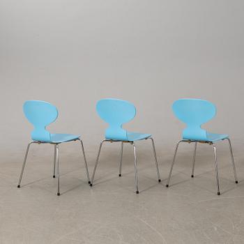 Arne Jacobsen, chairs 8 pcs, "Ant", Fritz Hansen, 1993.