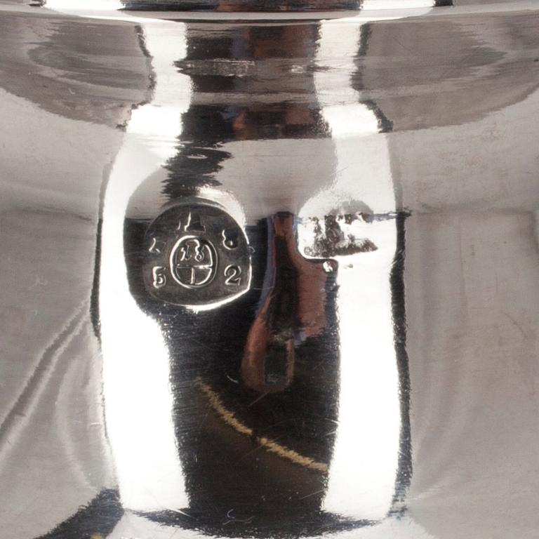 KANDELABER, 13L silver. Österrike-Ungern 1852. Vikt 652 g.