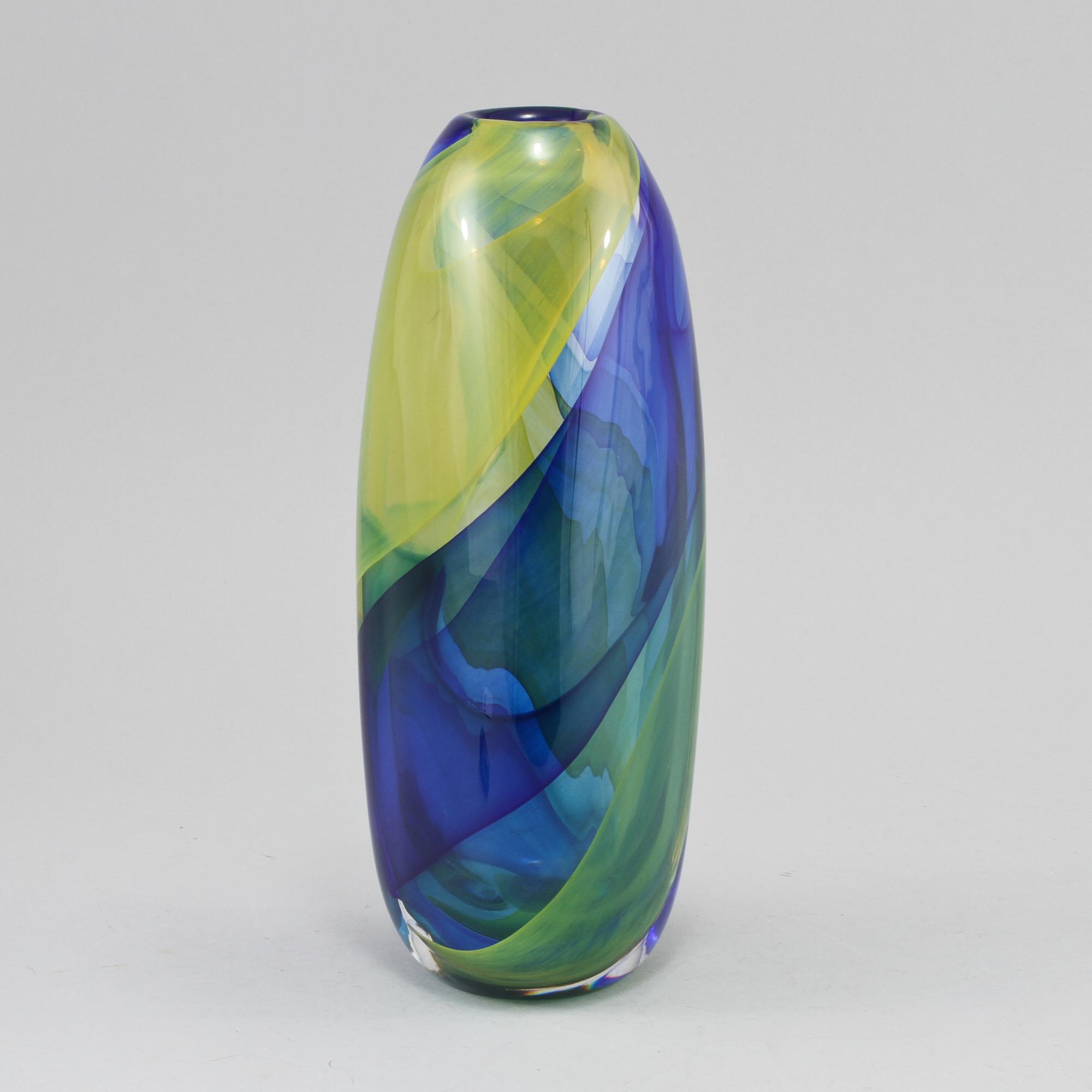 VAS, glas, Anna Ehrner, Kosta Boda, signerad, 1900-talets andra hälft.