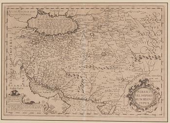 Karta, av Gerhard Mercator,  troligen 1600-tals avdrag.